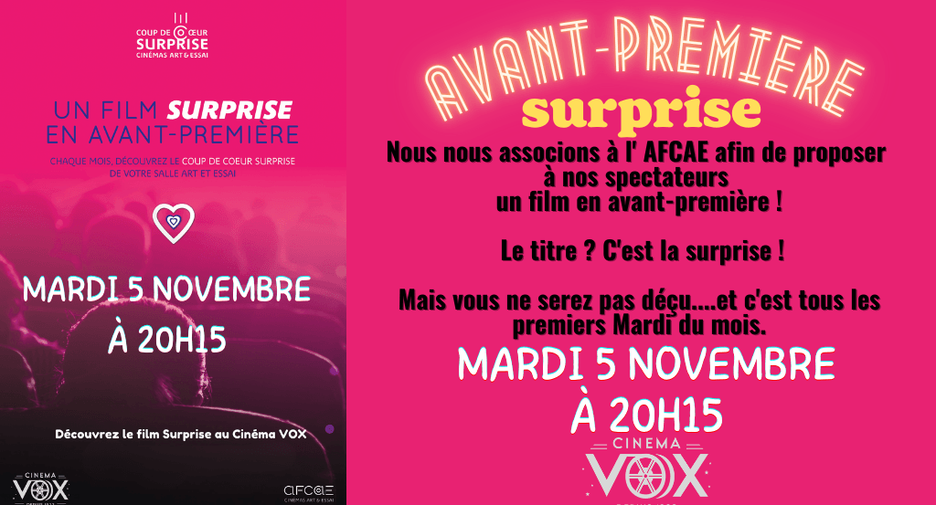 actualité AVANT-PREMIERE SURPRISE !